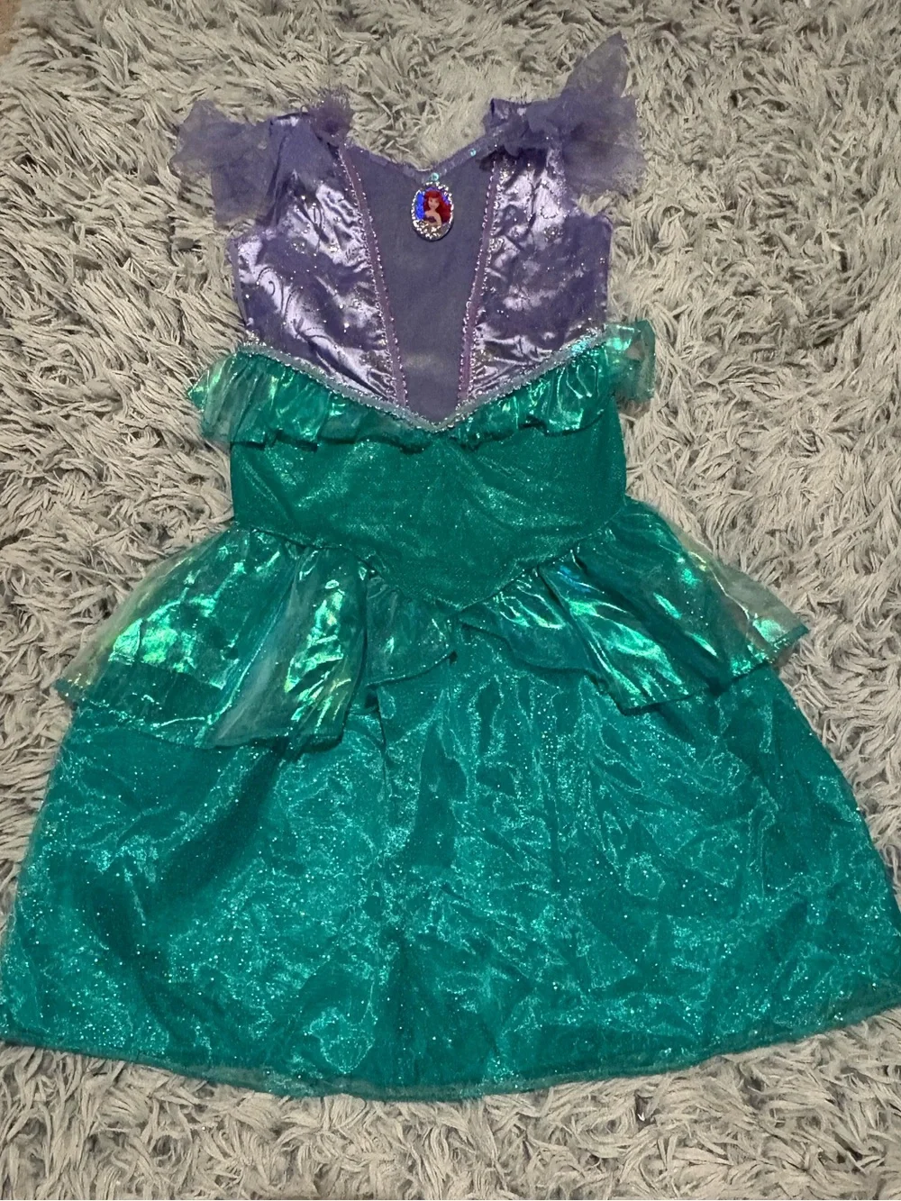 NWOT Disney Ariel The Little Mermaid Halloween Princess Costume Dress Gown 4